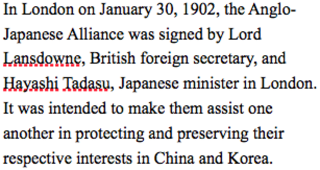 Anglo-Japanese Alliance