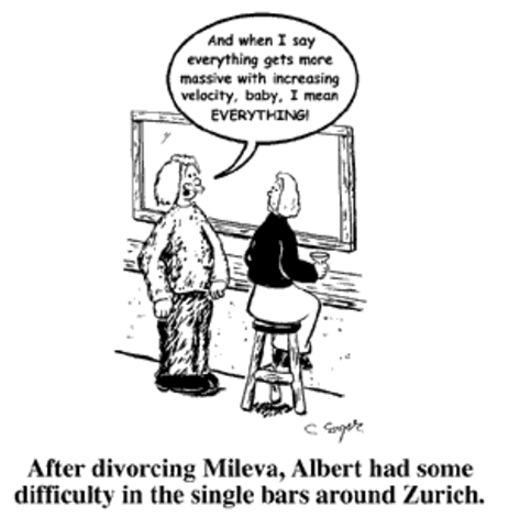 Einstein gets a divorce