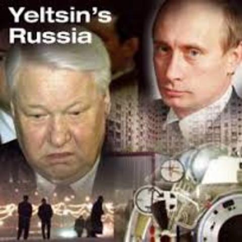 Boris Yelstin elected President of Russia