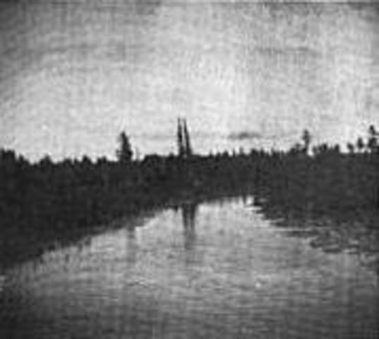 Huck arrives on Jackson island