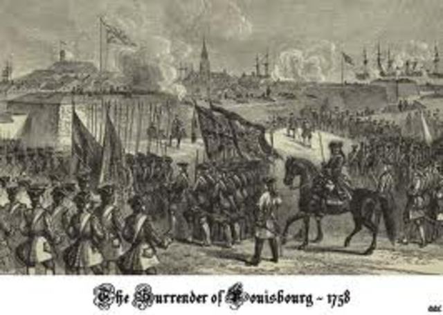 British captured the fortress of Louisbourg