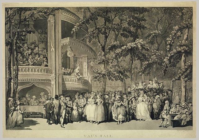 Vauxhall Gardens by Thomas Rowlandson