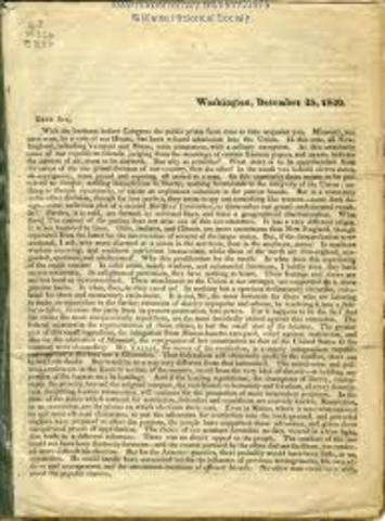 Missouri compromise of 1820