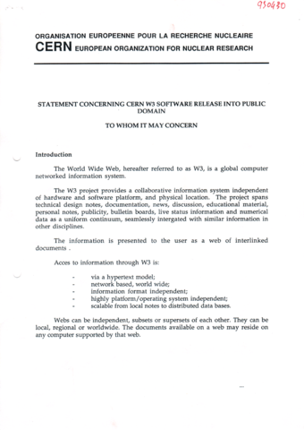 World WIde Web became viable