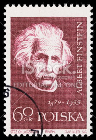 Einstein stamp published in Poland