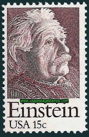 Einstein stamp issued in the United States