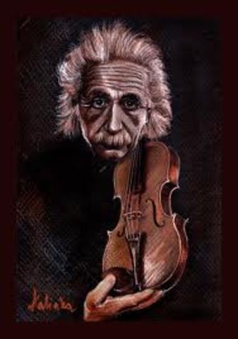 Einstein visited Belgium and was invited to the royal palace to play chamber music with Queen Elizabeth