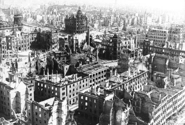U.S bombs a firebomb raid on German city of Dresden.