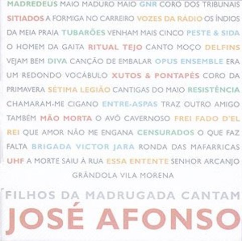 Edição do disco de homenagem «Filhos da Madrugada Cantam José Afonso»