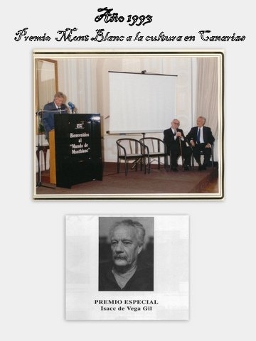 Premio "Mont Blanc" a la Cultura en Canarias.