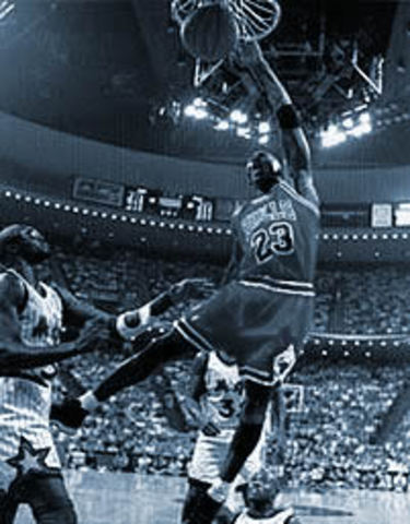 Micheal Jordan becomes famous