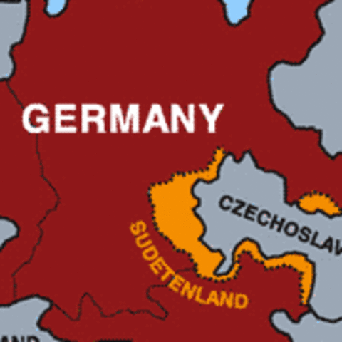 Htiler demand sudetenland from czechoslovakia