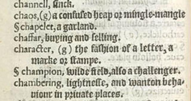 First Engish Dictionary