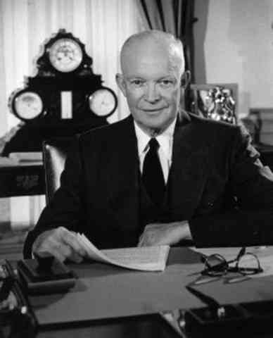 Eisenhower cites Domino Effect Doctrine