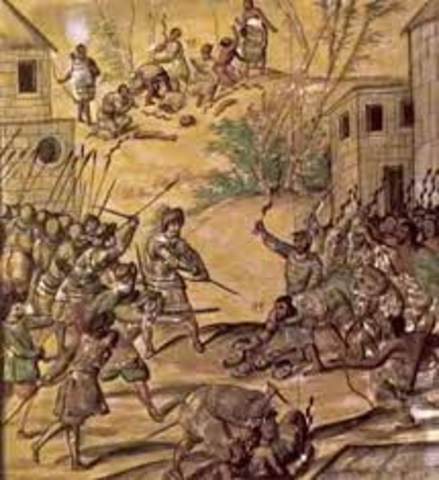 spanish betray the aztecs and try to take over