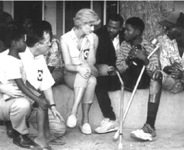 Diana helped People With AIDS