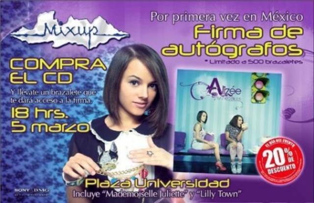 Alizée announced an autograph session with fans.
