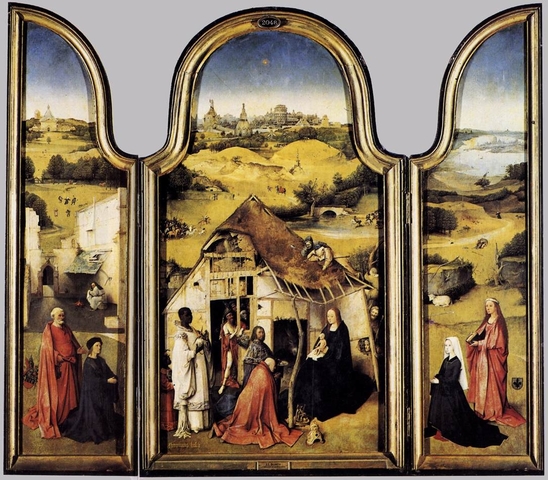"The Epiphany" or "Adoration of the Magi" by Bosch