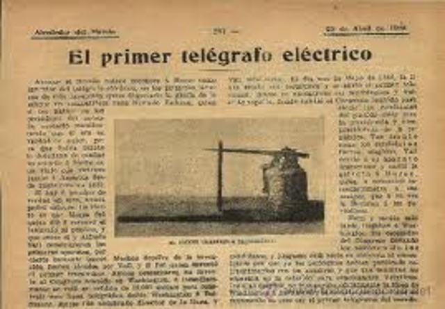 Invencion del telegrafo electrico