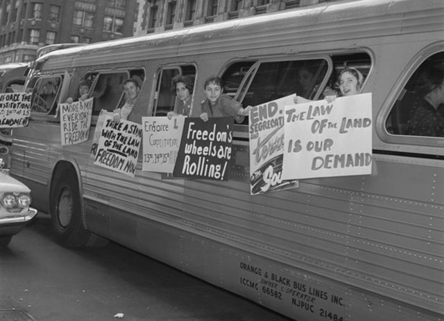 Interstate Commerce and Commission desegreated busses and trains