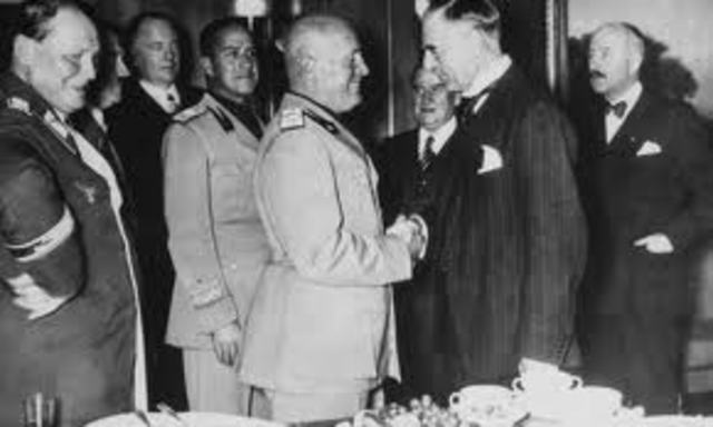 Munich agreement is signed