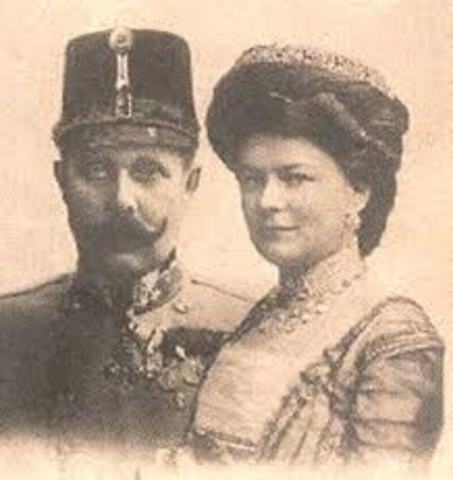 Archduke Francis Ferdinad & Sophie were assassinated