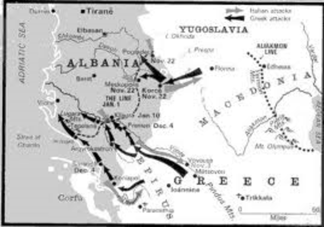 Italy invades Greece and Albania