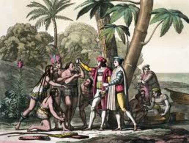 Columbus sailed to Hispaniola/ Reconquista of Spain