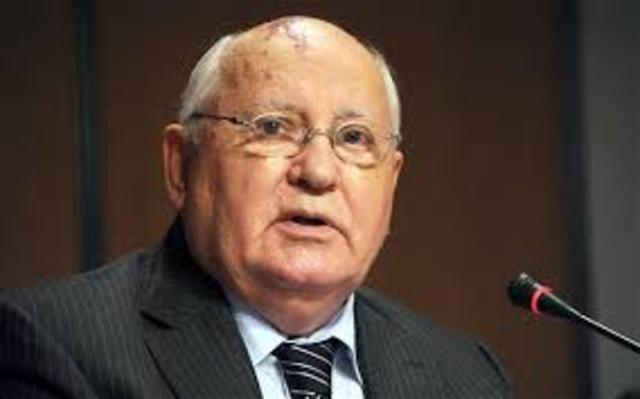 Mikhail Gorbachev leads the Soviet Union