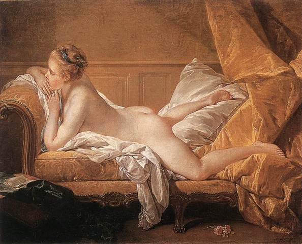 Reclining Girl by François Boucher