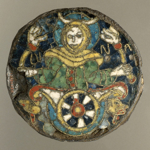 Plaque with Personification of the Moon, 860-90 Southern France