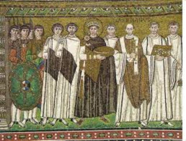 Justinian rules Byzantine Empire