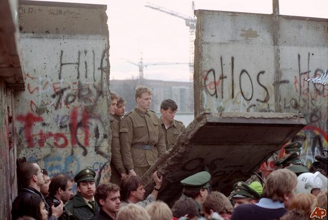 Berlin Wall collapses