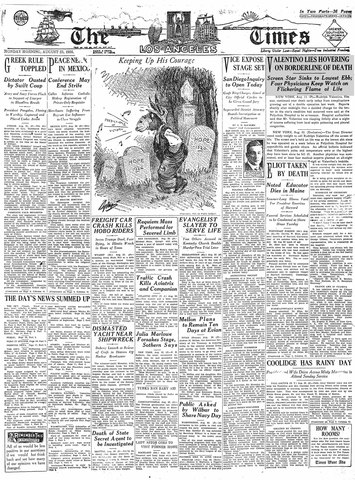 Publishing of Los Angeles regarding Mexican Immigration