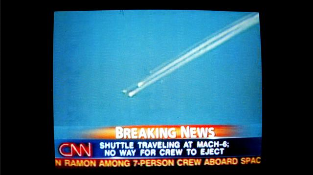 Space Shuttle Colombia Explodes