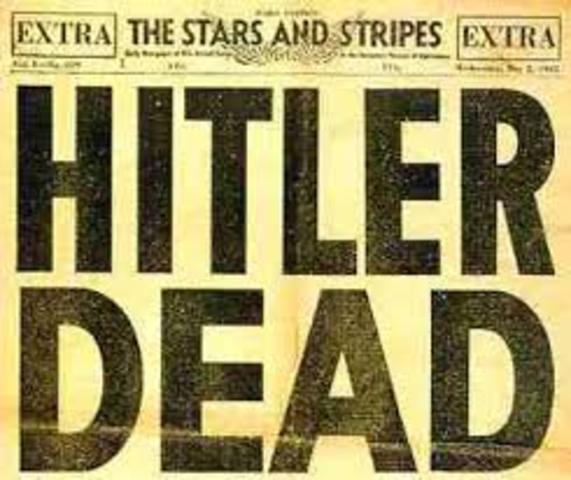 Adolf Hitler commits suicide