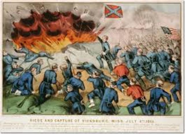 The capture of Vicksburg (started)