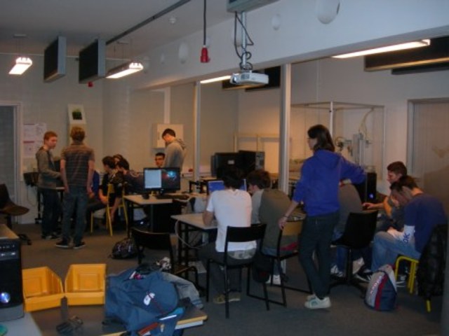 Work on the race car project