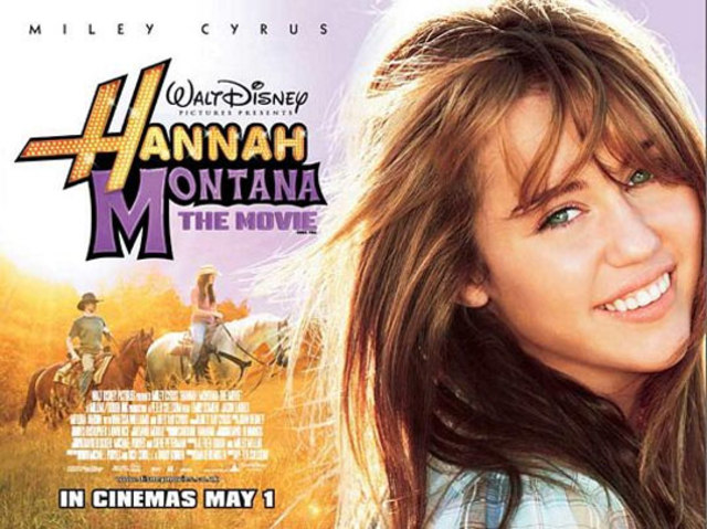 Miley Stewart/Hannah Montana llegó al cine en la película Hannah Montana: The Movie.