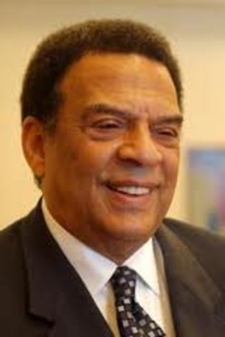 Andrew Jackson  Young was one of the first african americans in the south to be elected into congress in the 20th century.