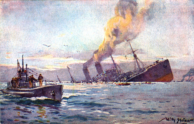 Lusitania (British Passenger Ship) Sunk By German U-Boats