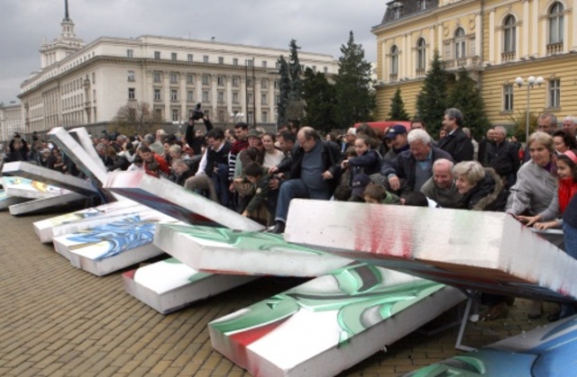 Berlin Wall taken down