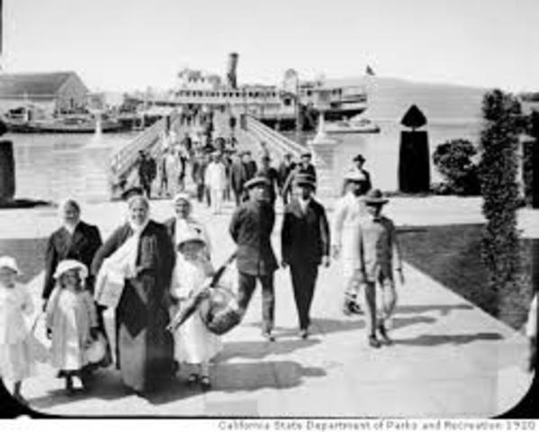 Arriving at Angle Island