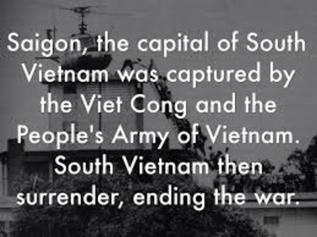 South Vietnam Surrenders