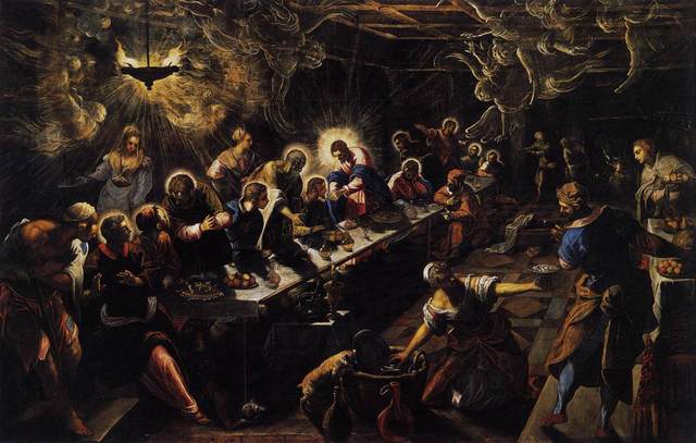 Jacopo Tintoretto, Last Supper, (c. 1592-1594)