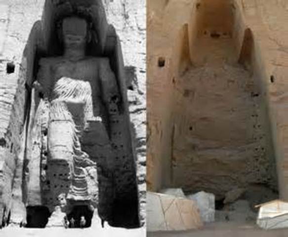 Destruction of Buddha statues at Bamiyan