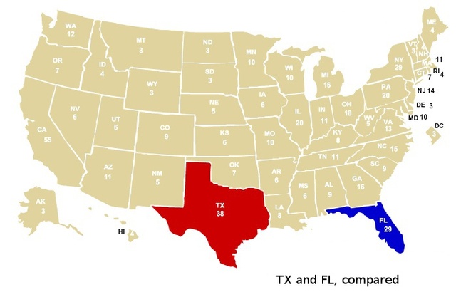 Texas and Florida Annexed