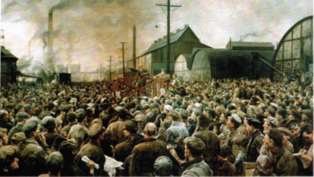 Putilov Iron Works Closes Its Doors/National Women's Day