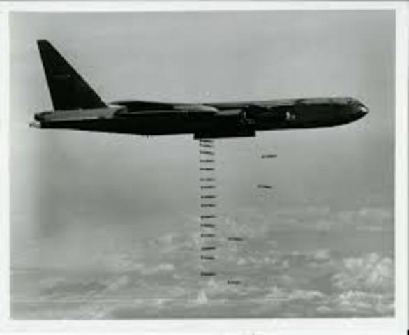 B-52s begin bombing North Vietnam