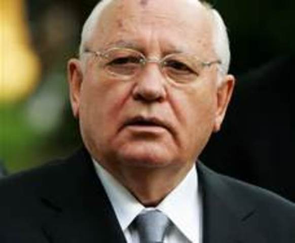 Mikhail Gorbachev leads the Soviet Union